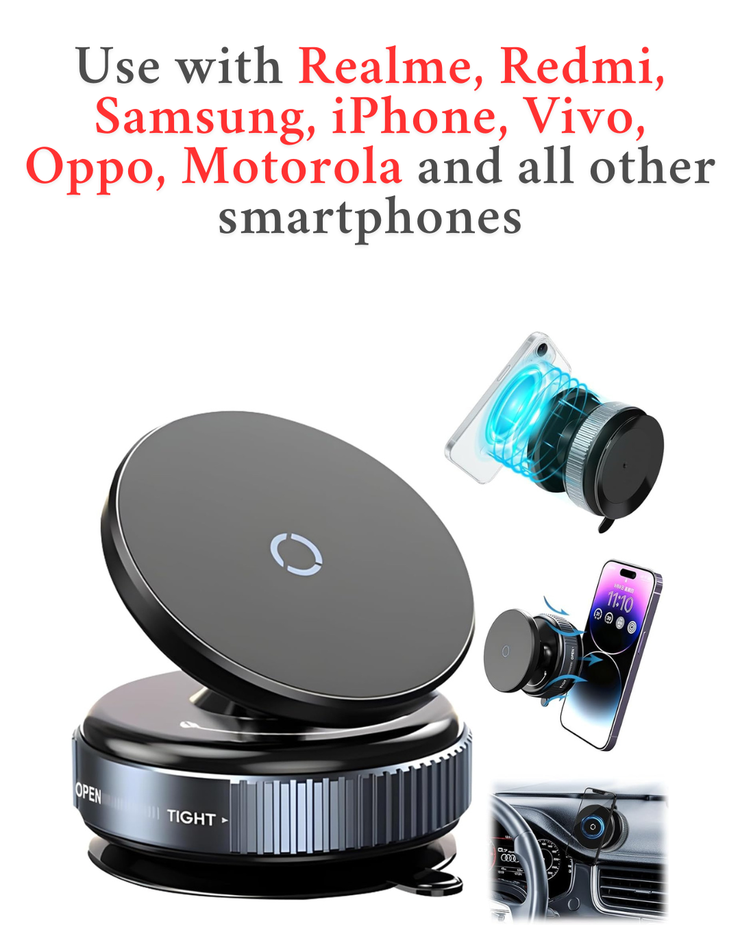 Premium Magnetic Suction Phone Holder