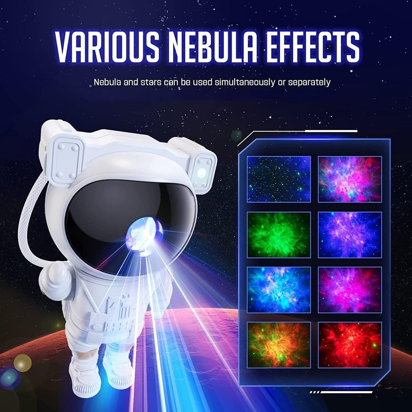 Astronaut Galaxy Projector - 360 Magnetic Head Rotation